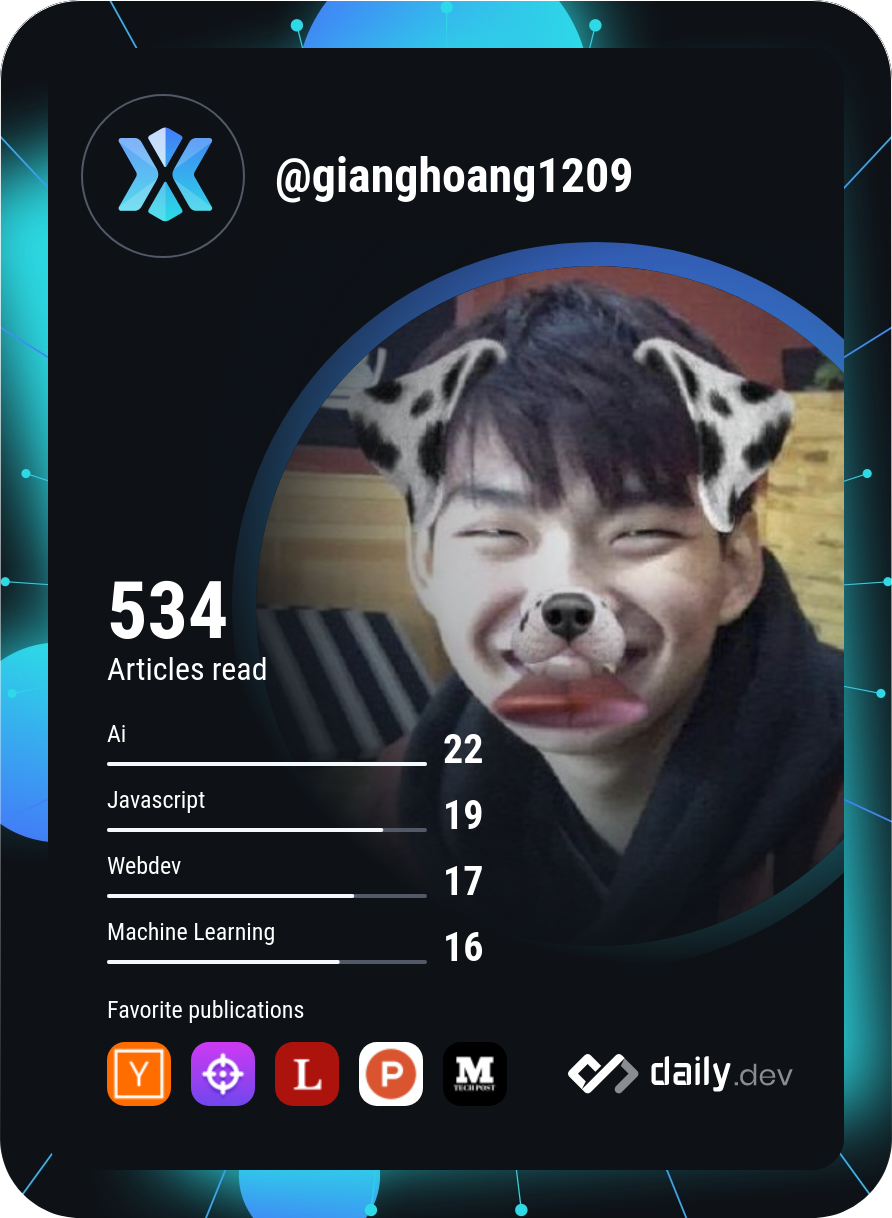 Giang Hoàng's Dev Card