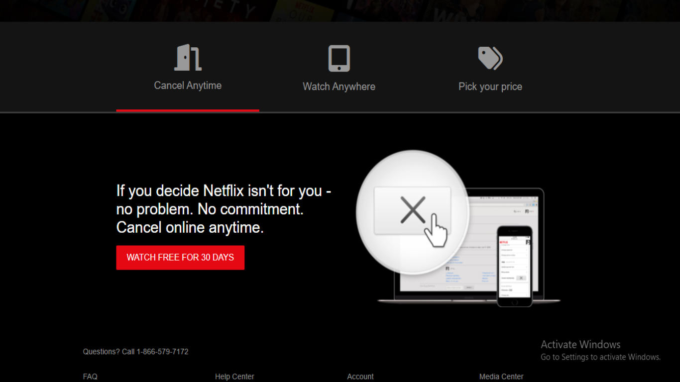 Netflix Landing Page