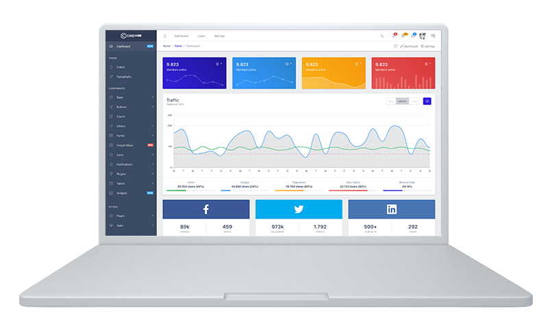 CoreUI Pro Bootstrap Admin Template