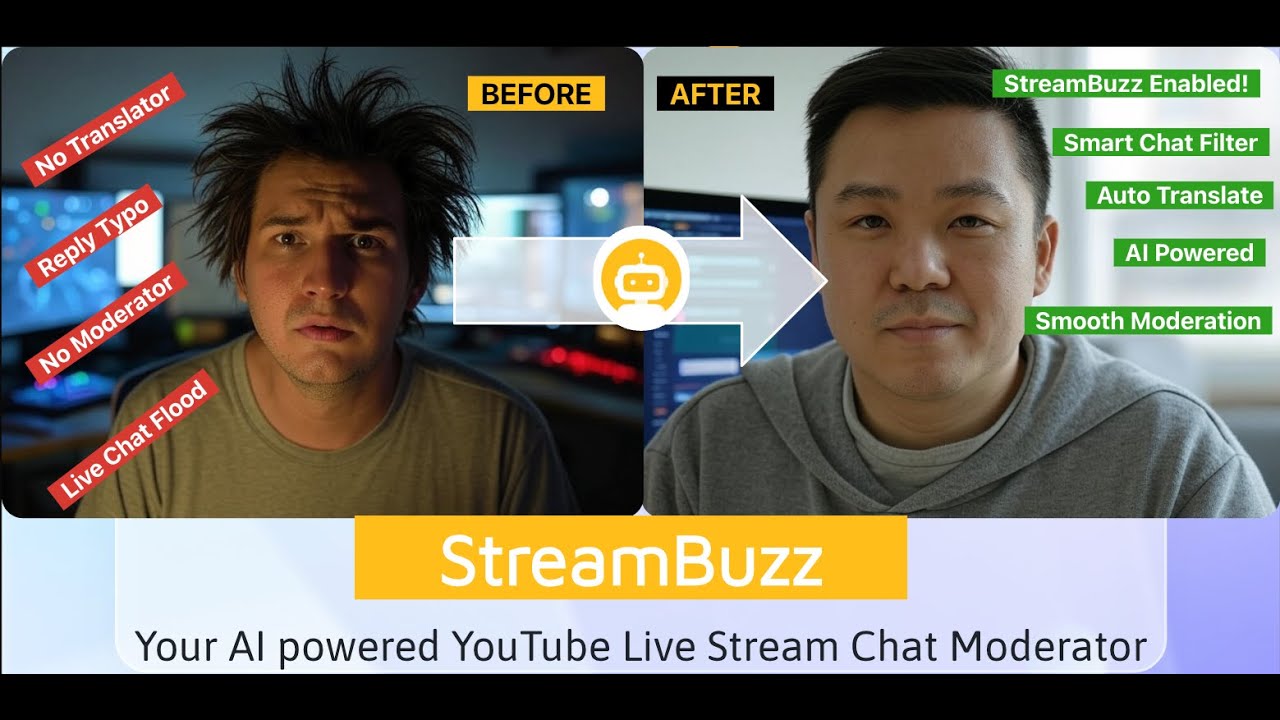 StreamBuzz: The Ultimate AI Chat Moderator for Live Streamers! 🚀🔥