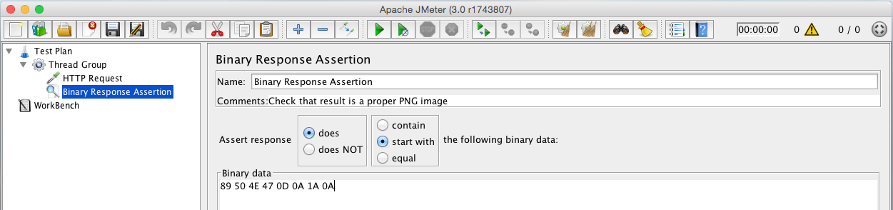 Binary assertion