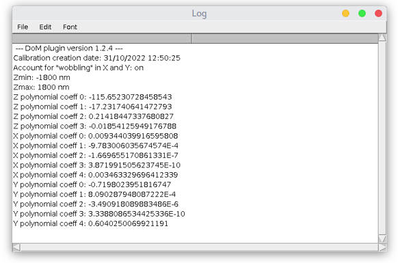 calibration example