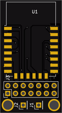 Esp8266-12F adapter board top