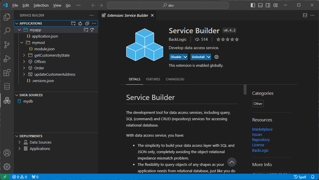 Service Builder