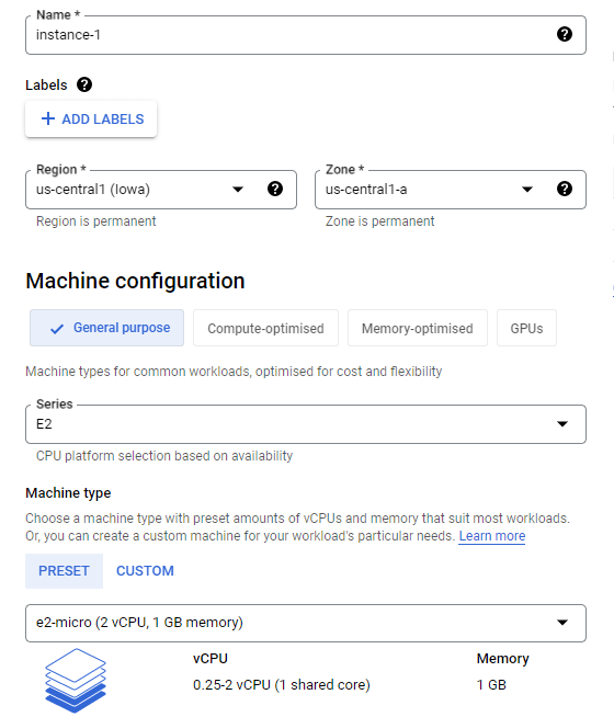 Machine Configuration