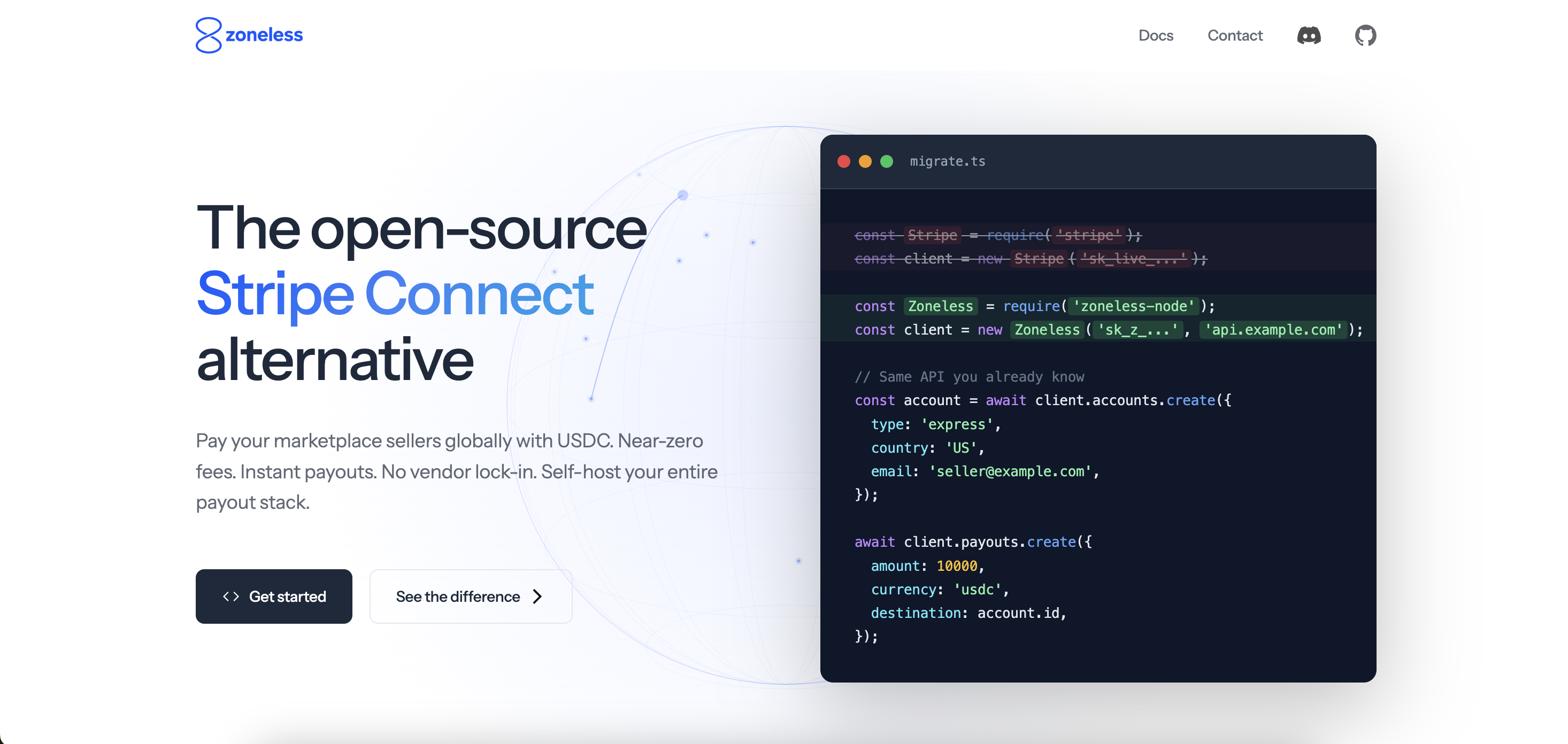 Zoneless — The open-source Stripe Connect alternative