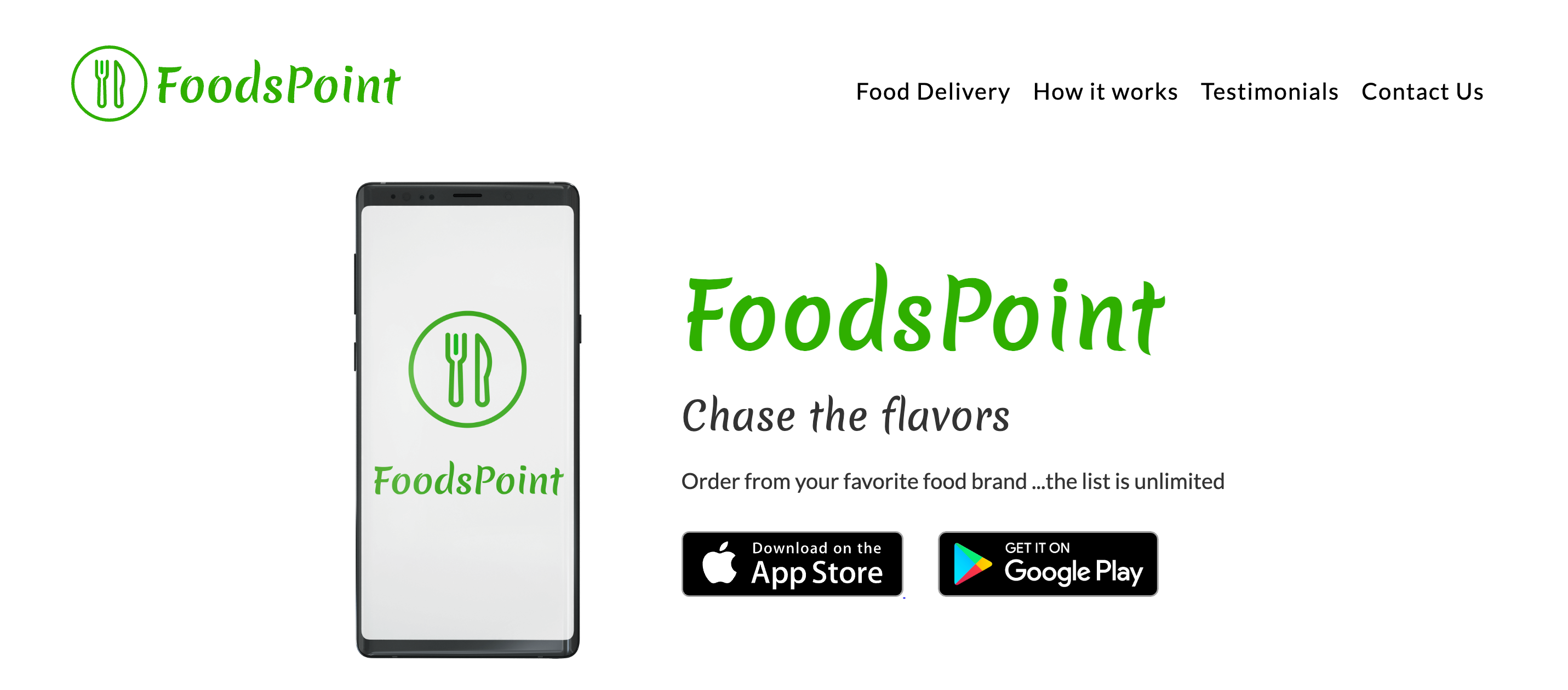 FoodsPoint Screen