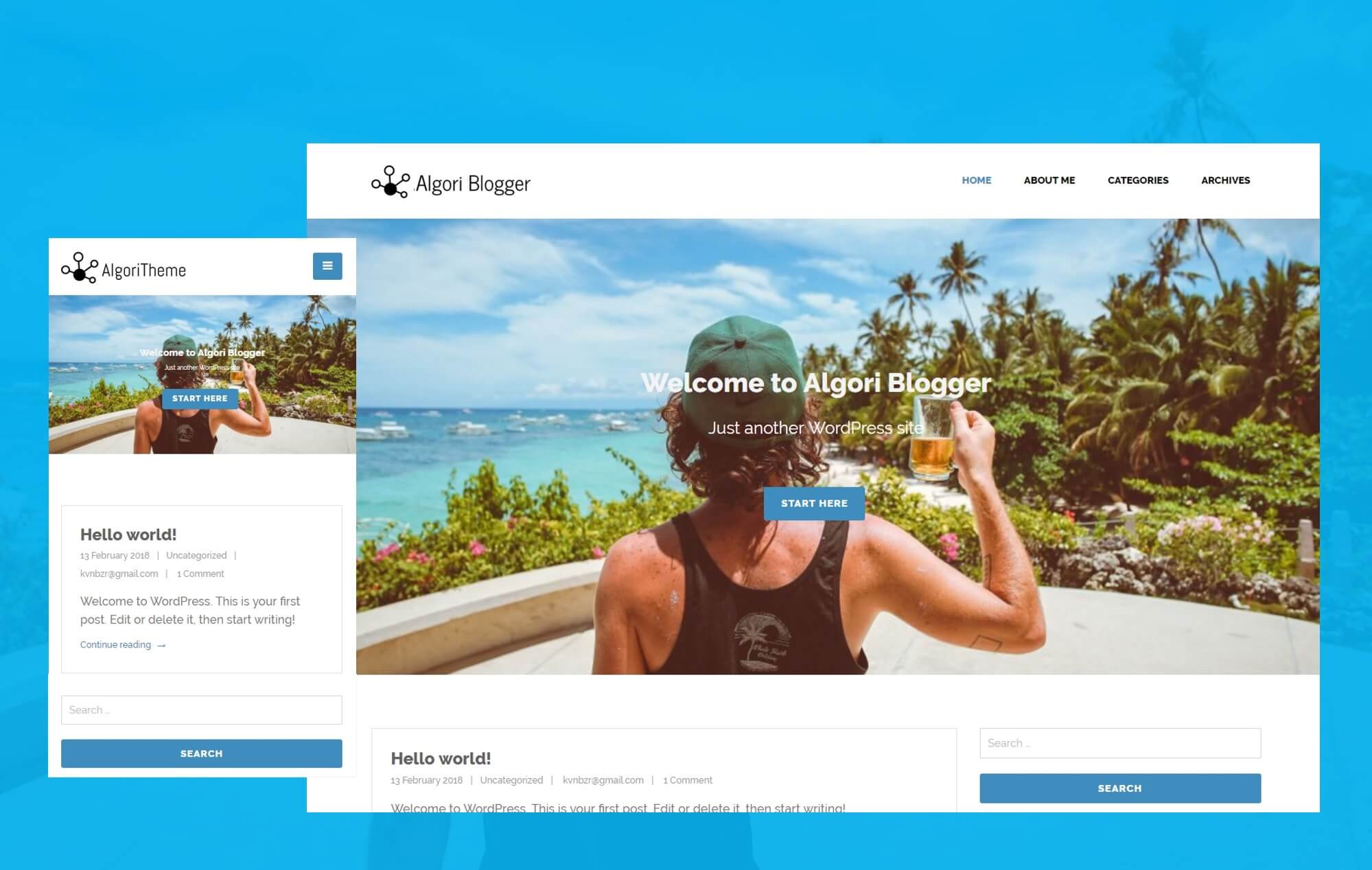 Algori Blogger WordPress Theme