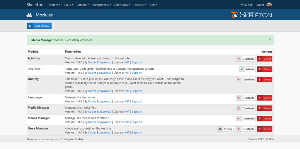 Dashboard Modules 3