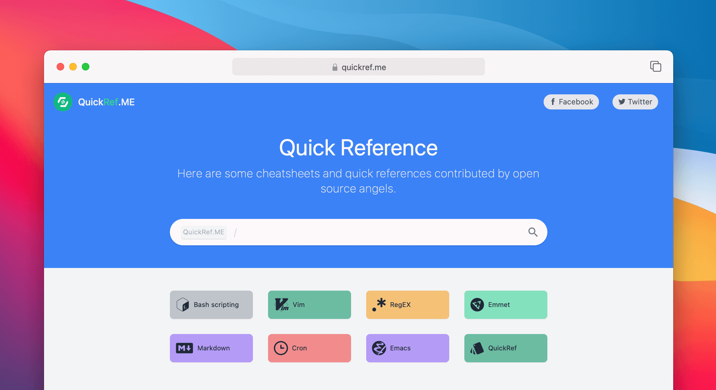 Quick reference