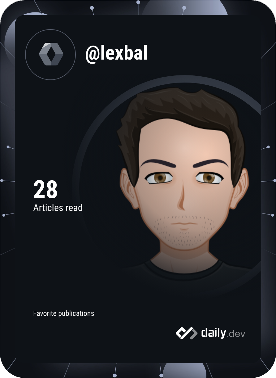 Alexandre's Dev Card