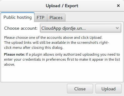 Shutter export to CloudApp