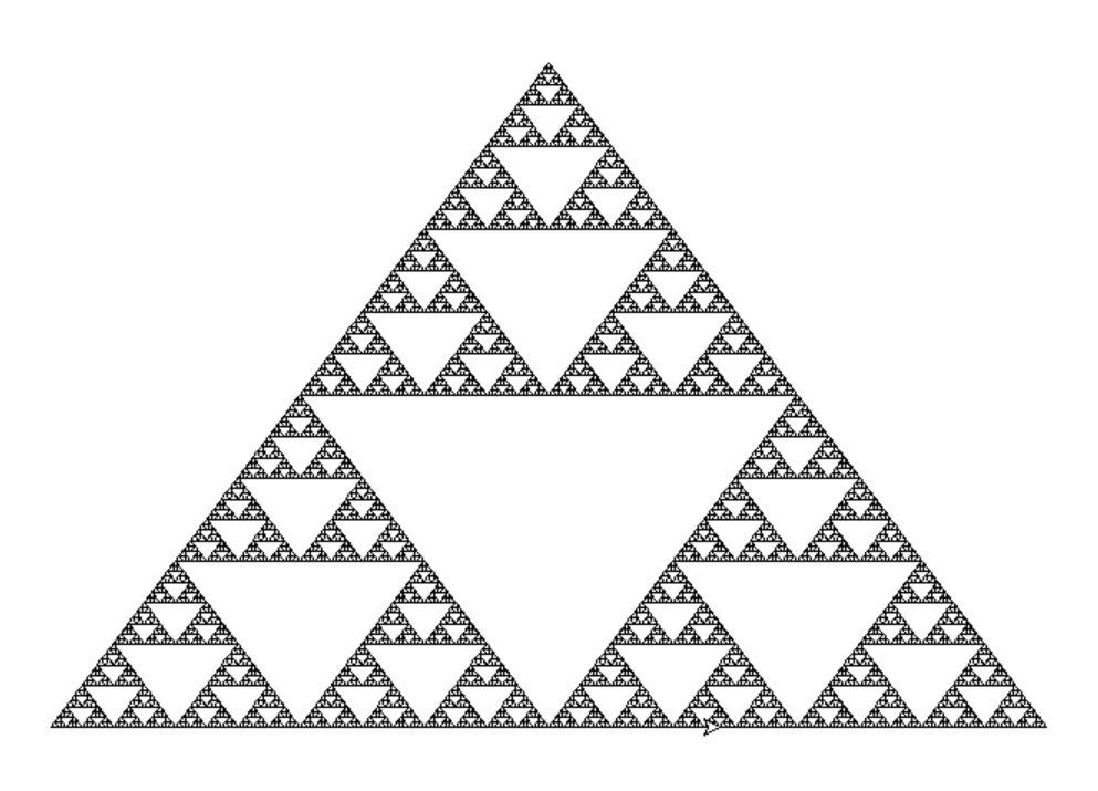 7-depth Sierpiński triangle