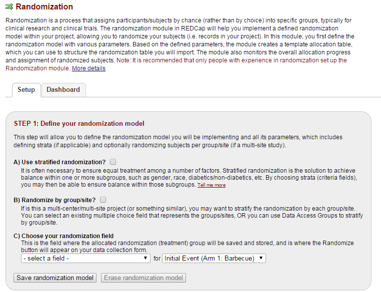 Navigate to Randomization