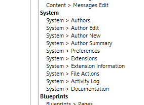 Documenter list