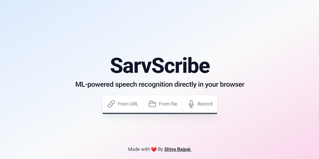 SarvScribe