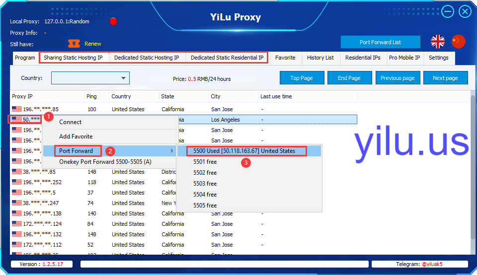 cURL with Proxy