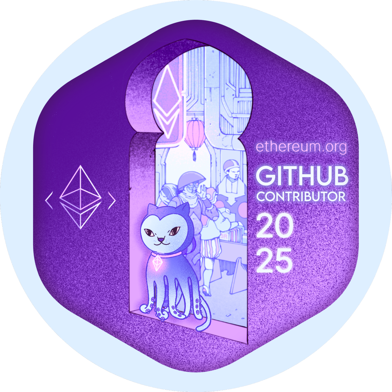 GitPOAP: 2025 Ethereum.org Contributor GitPOAP Badge