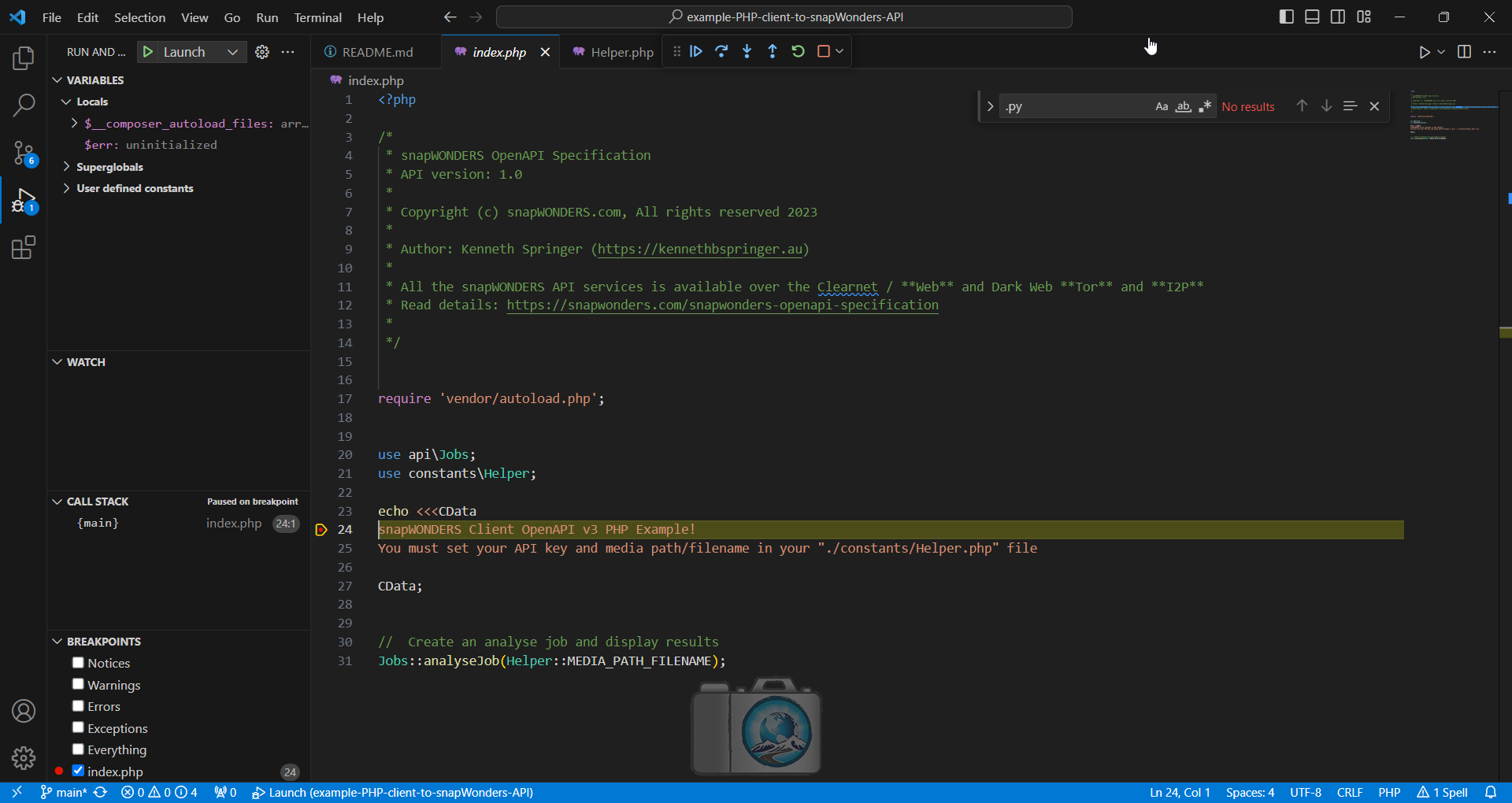 Visual Code IDE