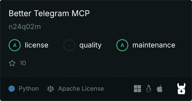 better-telegram-mcp MCP server