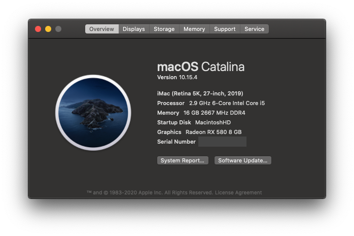 About this mac specs