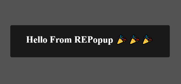 REPopup Preview