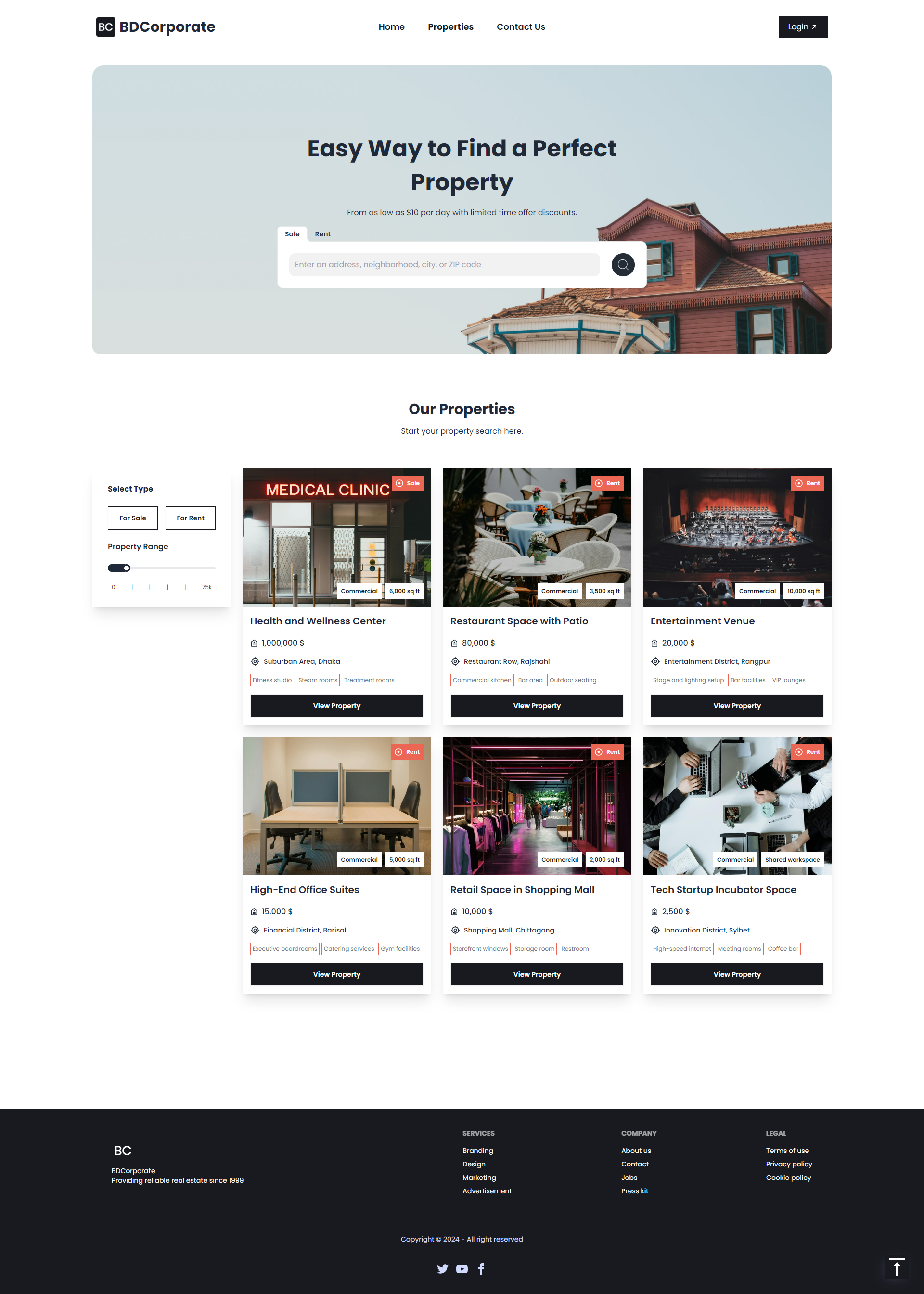 Properties Page