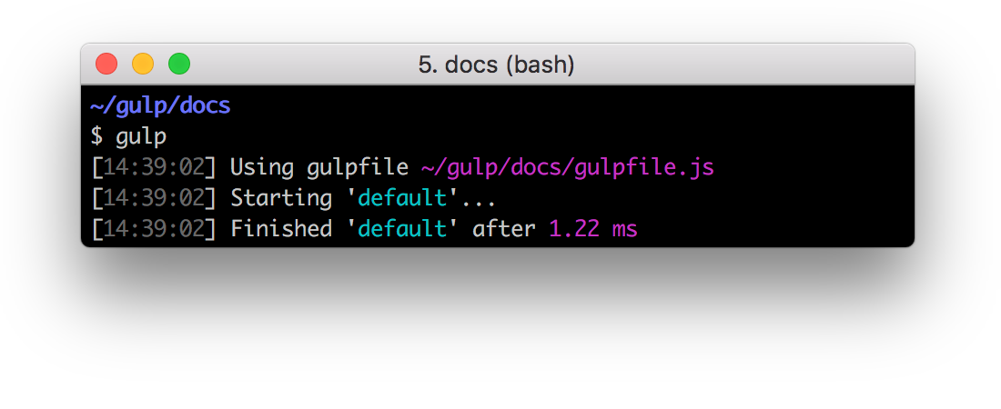 Output: Starting default & Finished default