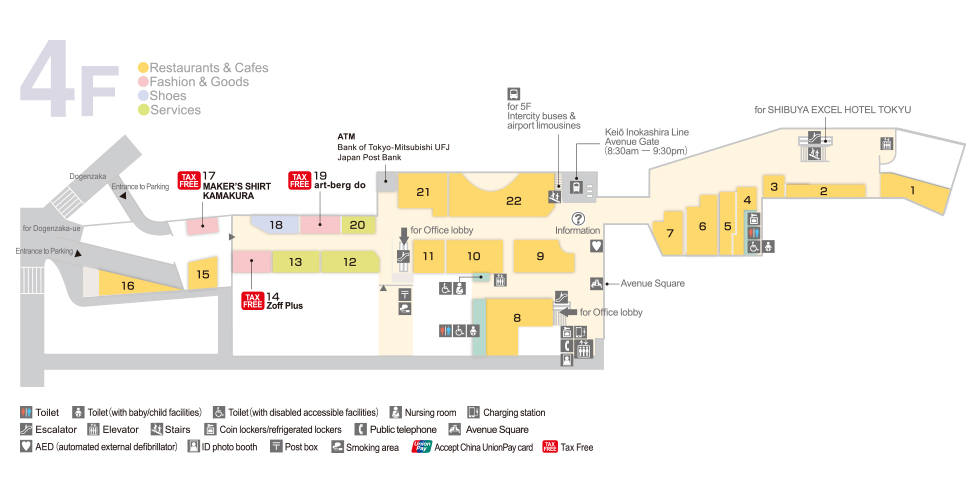 Mark City 4F Map