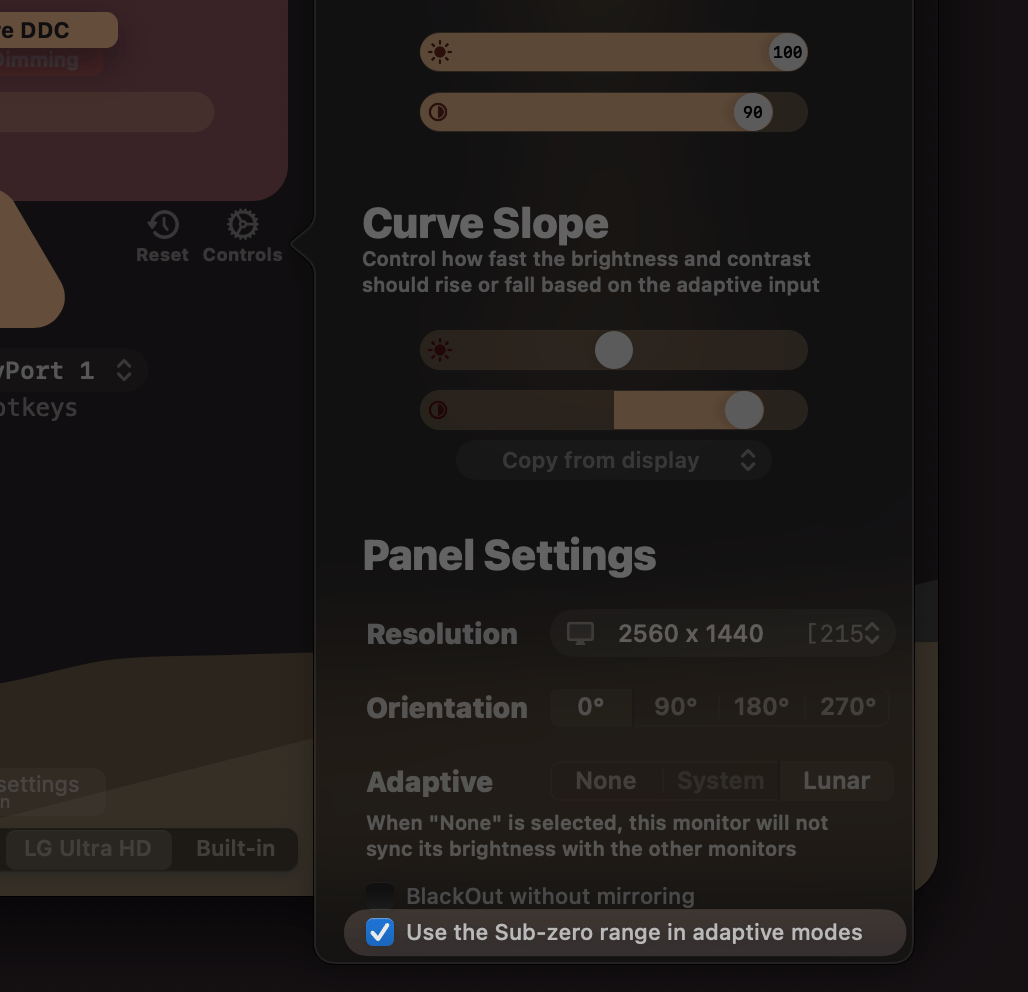 adaptive subzero setting