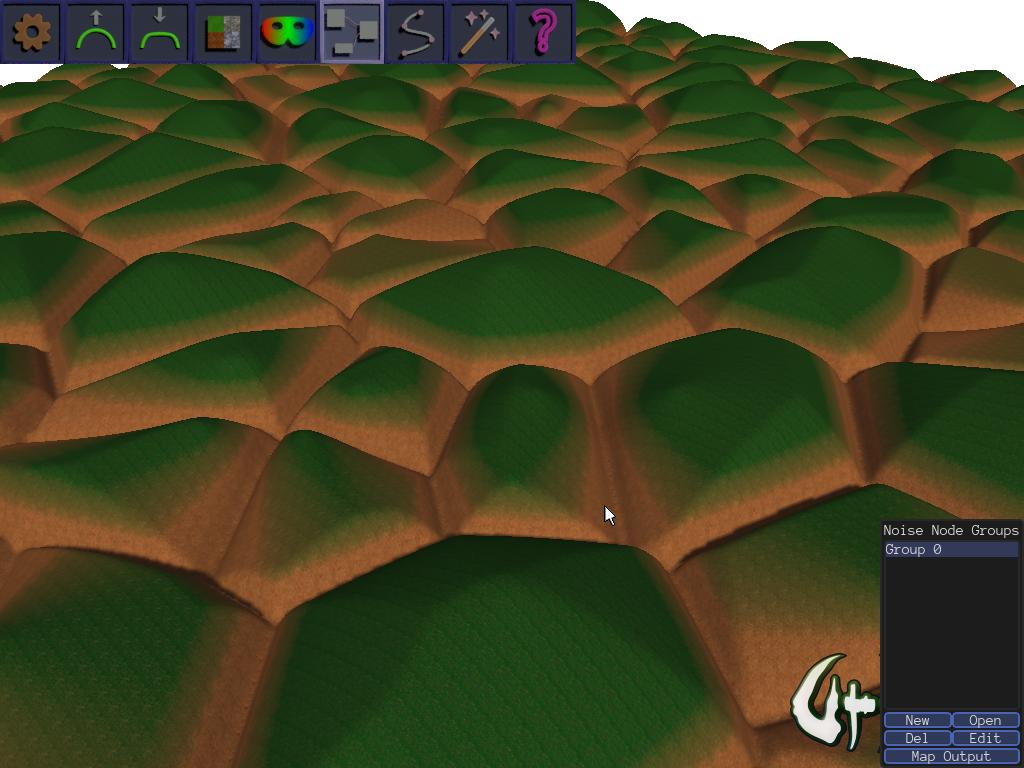 Output node graph to terrain layer