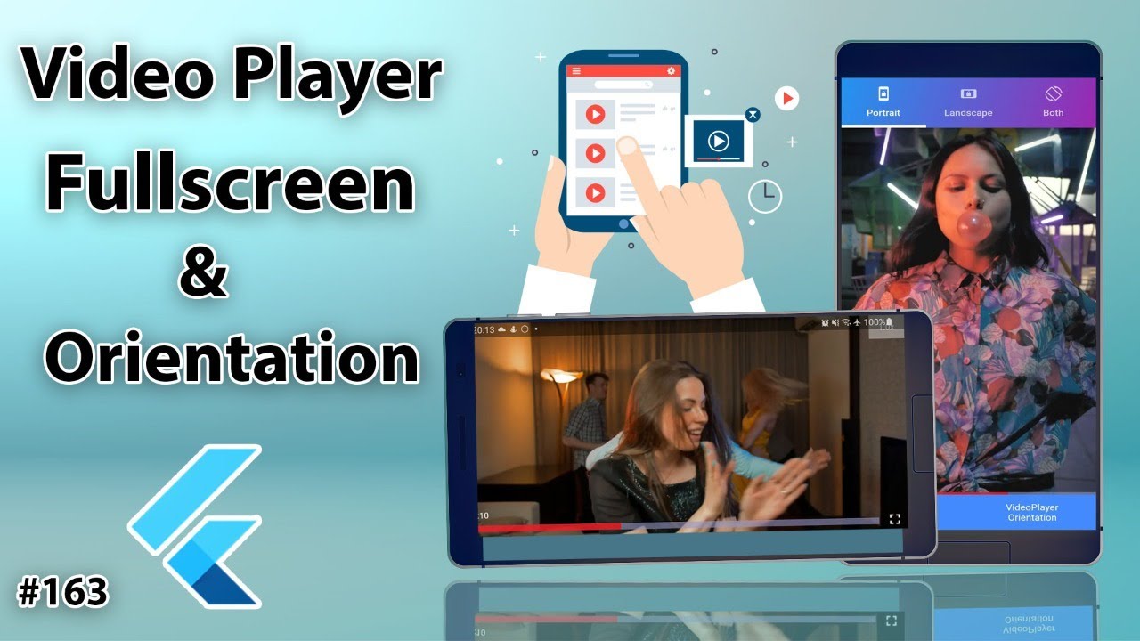 Flutter Tutorial - Video Player - Fullscreen & Orientation YouTube video