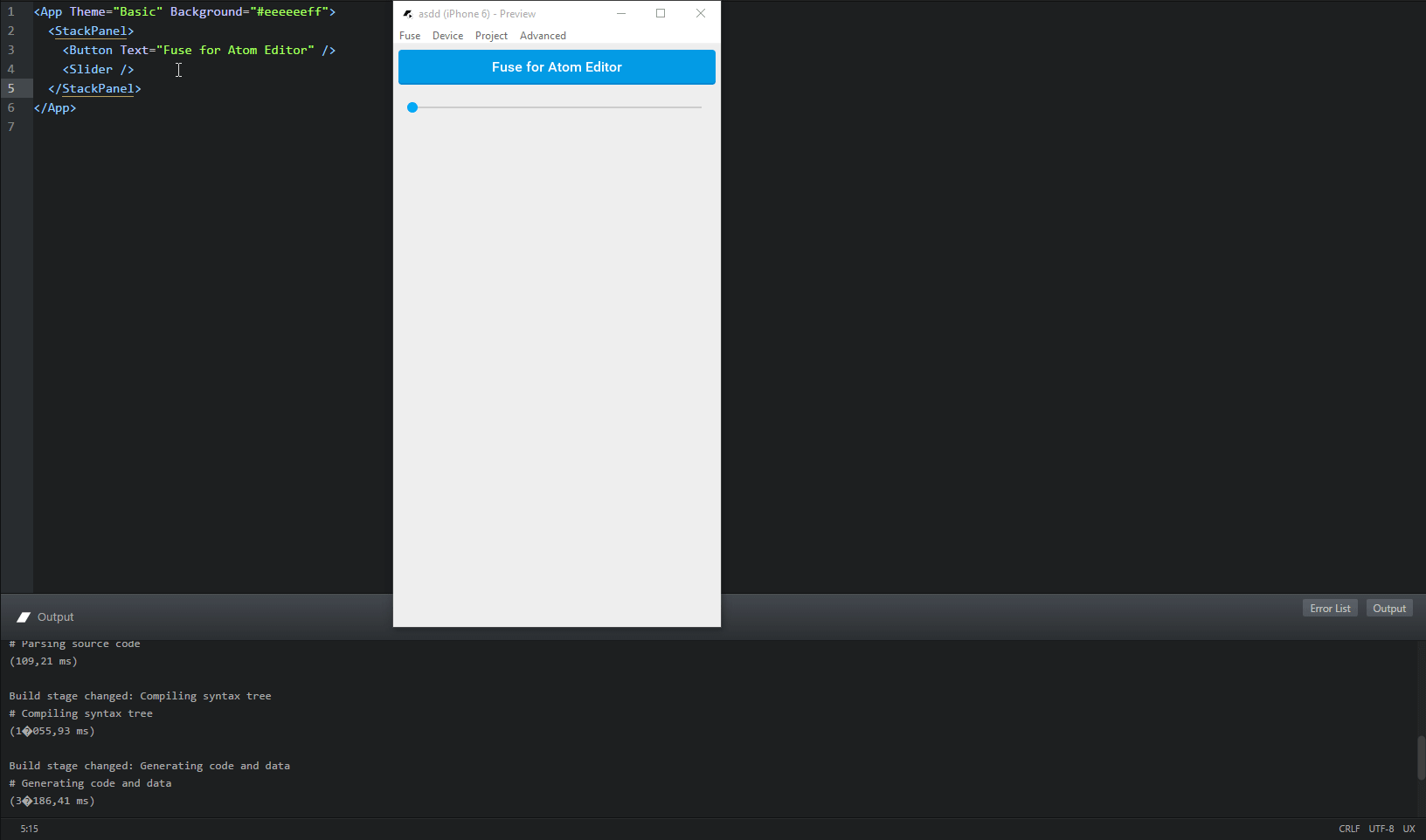 A screenshot of your package