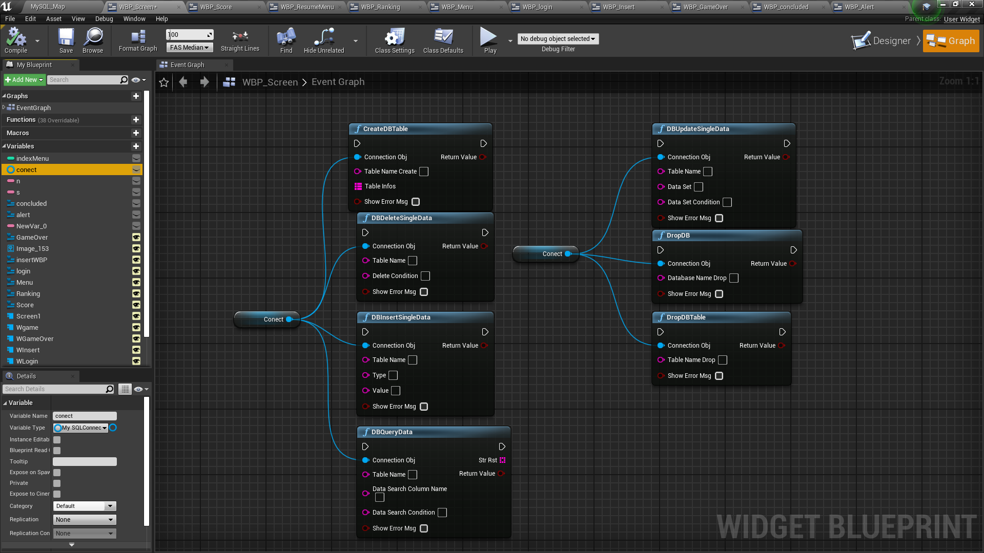 MySQL UE4.25