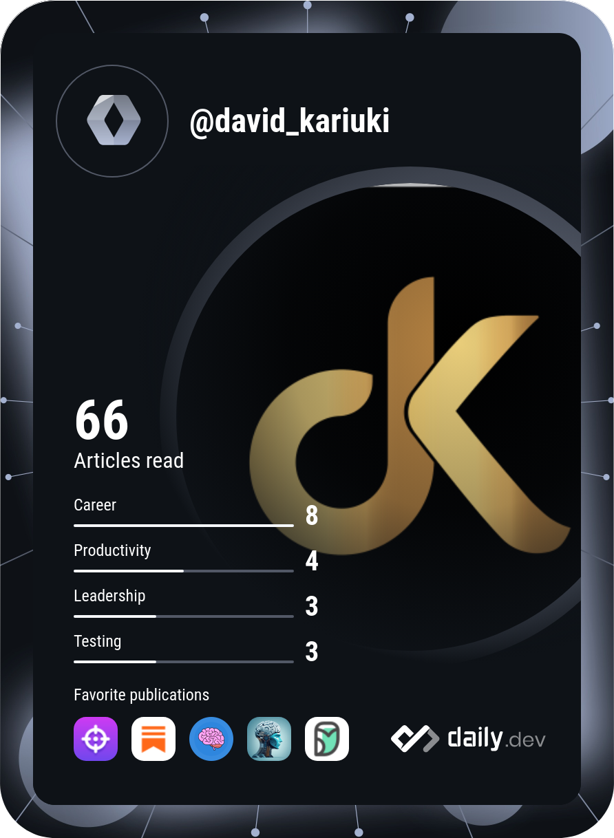 David Kariuki's Dev Card