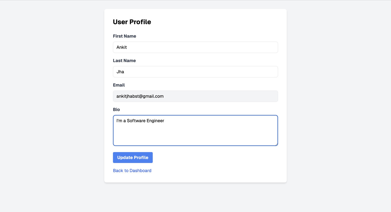 Profile Settings