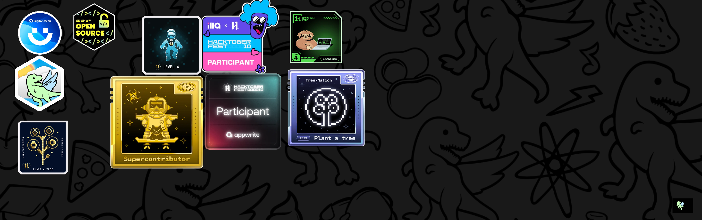 An image of @fugi98's Holopin badges, which is a link to view their full Holopin profile
