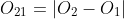 O_{21}=|O_2-O_1|