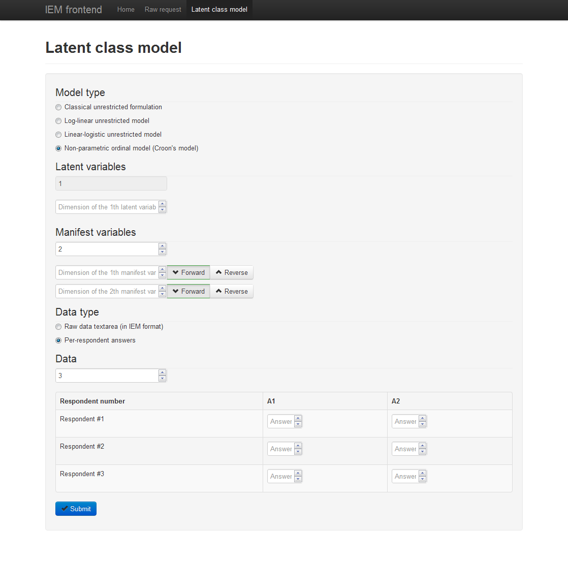 Latent class analysis