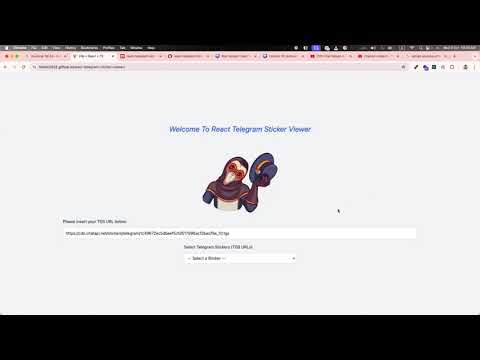 React Telegram Sticker Viewer