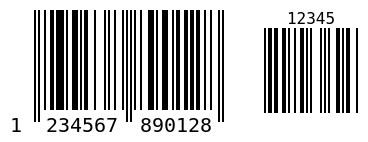 EAN-13 + EAN-5