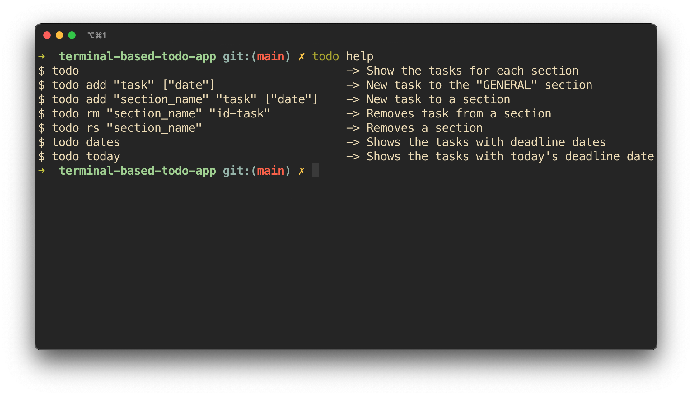 GitHub - JoaoNunoAbreu/terminal-based-todo-app: Simple terminal based ...