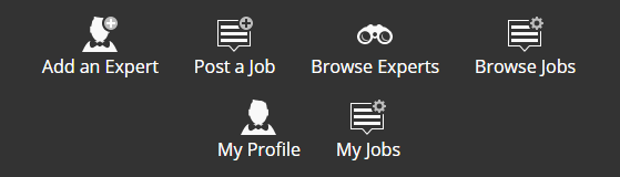 Jobs and Experts - Icons - Bright