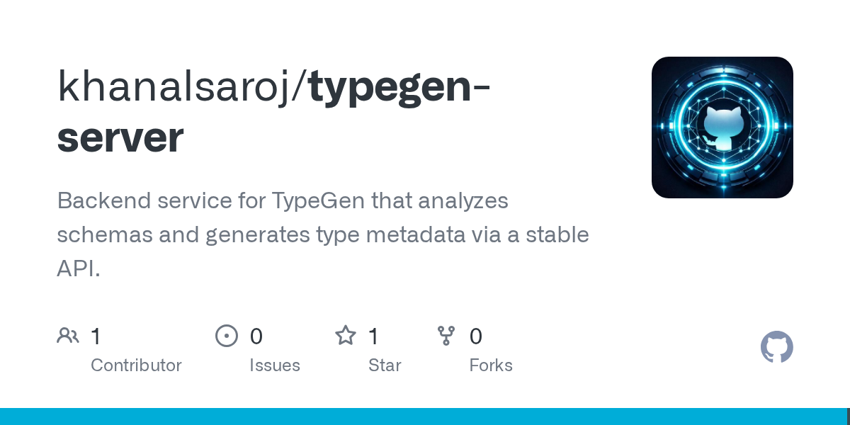 typegen-server — Type generation backend API