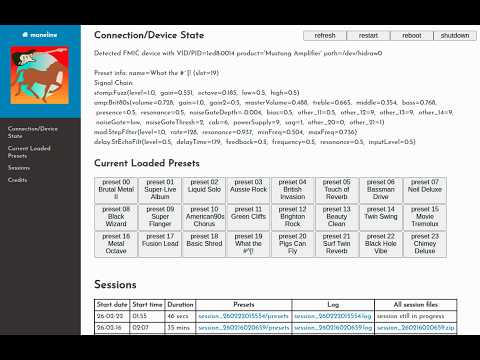 Demo of Maneline with Mustang I v2