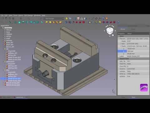 OficineRobotica FreeCAD Customization Using Glass