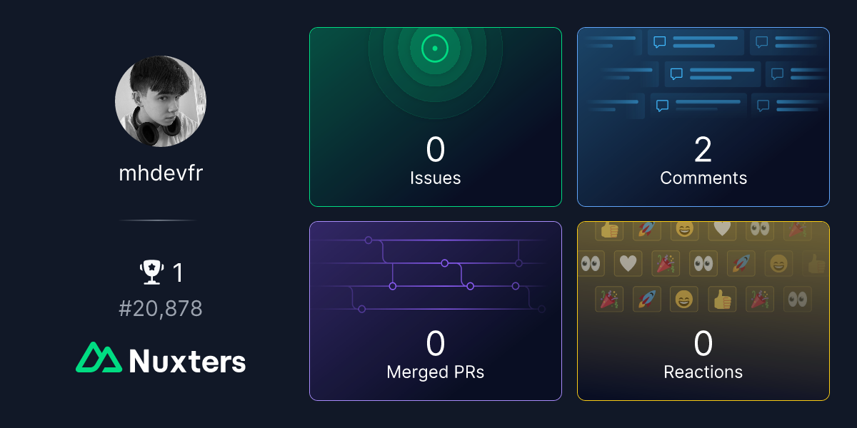 mhdevfr Nuxter profile