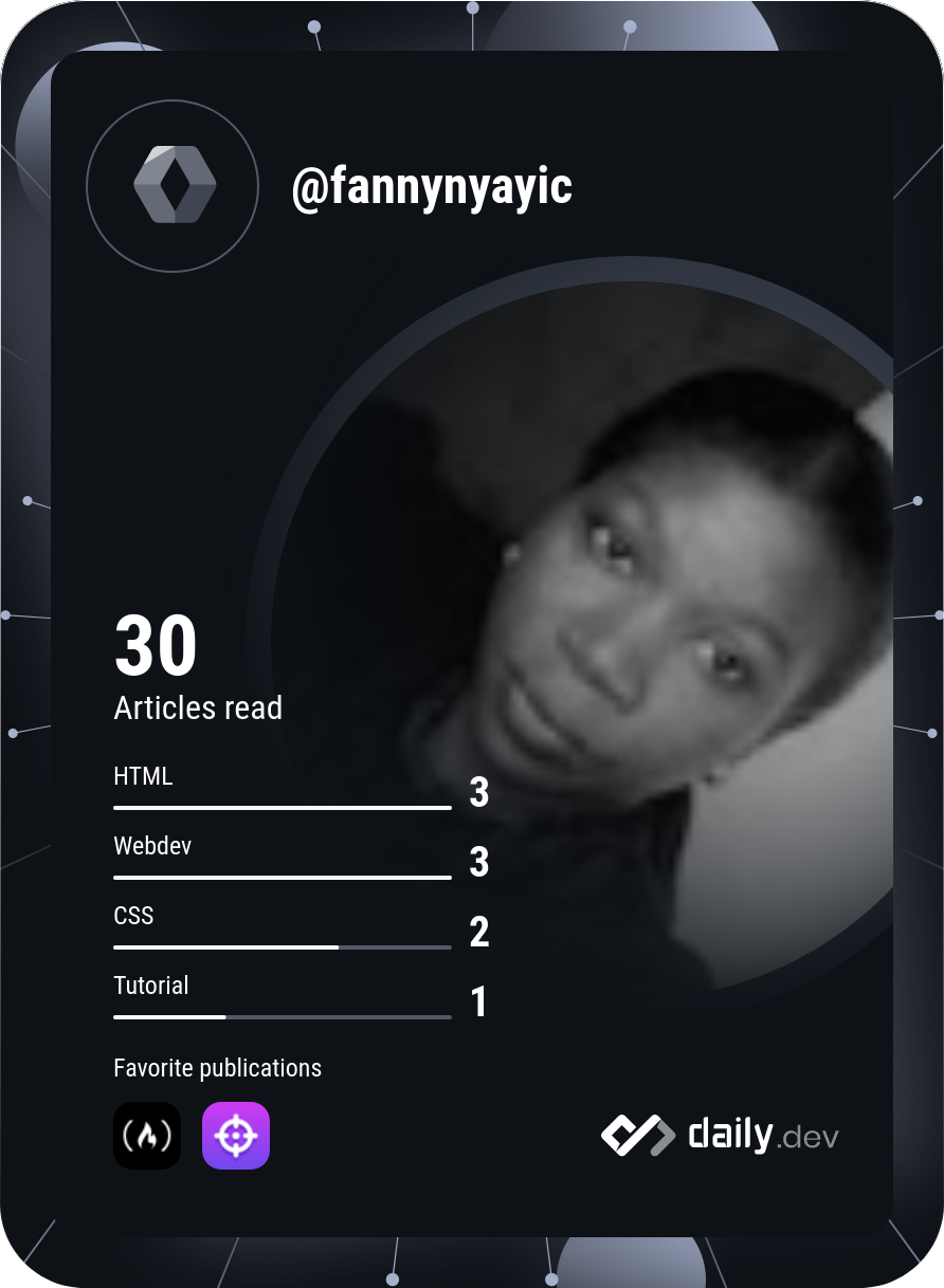 Nyayic Fanny's Dev Card