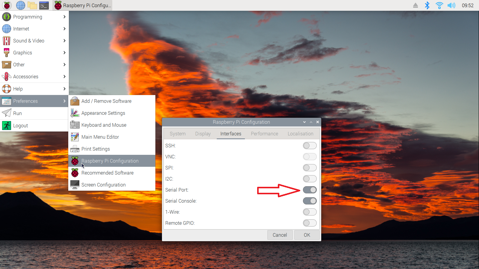 Basic SENDER on Raspberry Pi
