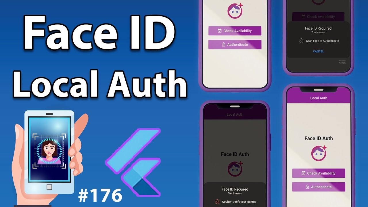 Flutter Tutorial - Face ID - Local Auth YouTube video